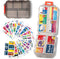 Large Pill Organizer with Medicine Labels Travel Daily Pill Container Mini Medication Organizer Storage Pill Organizer Pill Case 7 Day Pill Organi...