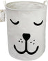 FANKANG Storage Basket, Nursery Hamper Canvas Laundry Basket Foldable with Waterproof PE Coating Large Storage Baskets for Kids Boys and Girls, Of...