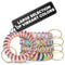 10 PCS Spring Coil Bracelet Wrist Coil Keychain Plastic Spiral Keychain Coil Bracelet - Metal Key Ring Bracelet Holder Key Chain Colorful Spiral W...