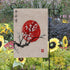 ALAZA Japanese Sakura Blossom and Red Sun Polyester Garden Flag House Banner 12 x 18 inch, Two Sided Welcome Yard Decoration Flag for Wedding Part...
