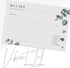 Eucalyptus Recipe Cards from Dashleigh, 48 Cards, 4x6 inches, Vintage Sage Green and Grey, Water-Resistant and Double-Sided...