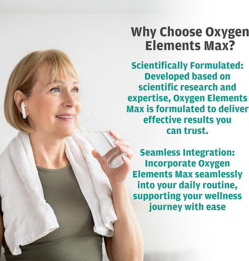 GHT Oxygen Elements Max Liquid Oxygen Drops in 1 Ounce Bottle, Portable Supplement – Bolster Endurance and Stamina, Cleanse Cells...