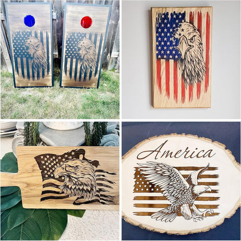 American Flag Stencil Star Stencils for Painting Union 50 Stars 1776 Military We The People Template for Flag Patriotic Wood Burning Stencils for ...