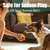 Indestructible Dog Ball, Orange - Tough Dog Toy for Aggressive Chewers, Great for Indoor and Outdoor Play, Soft Dog Toy for Fetch...