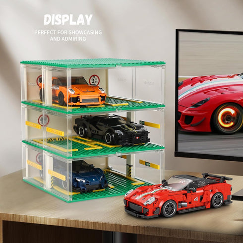 EVO Sports Car Toy Building Set, Compatible with Small Lego Cars, MOC Speed Champion Building Blocks Cars for Adults, Teens and Kids (413 PCS)...