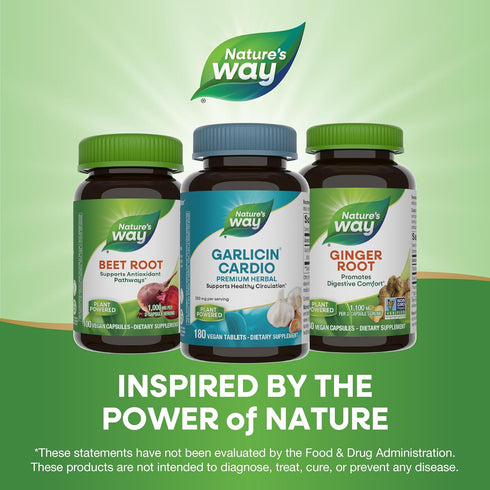 Nature's Way Premium Herbal Garlicin Cardio, 350 mg per serving, 180 Count...