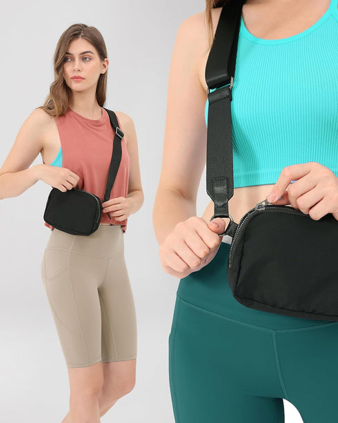ODODOS Crossbody Bag with Adjustable Strap Small Shoulder Pouch for Workout Running Traveling Hiking...