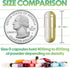 XPRS Nutra Size 0 Empty Capsules - 100 Count Clear Empty Gelatin Capsules - Empty Pill Capsules for DIY Capsule Filling - Pure Bovine Pill Capsule...