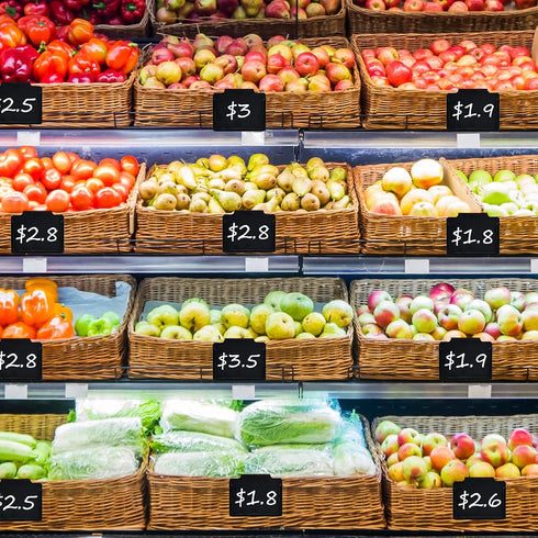 20 PCS Basket Bin Labels Clip on Removable PVC Kitchen Pantry Clip Label Holder for Basket Organization Box or Storage Bins-Includes1 White Chalk ...