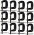 1 Inch C-Clamp Set, 12-Pack Quality Iron C Clamps, Clamps for Woodworking, Welding and Building...