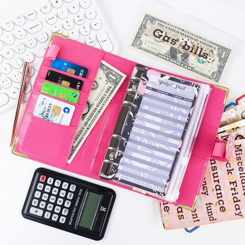 Glitter Budget Planner,Money Saving Binder with Zipper Envelopes & Expense Budget Sheets,Envelopes Money Saving Challenge,Savings Budget Planner w...