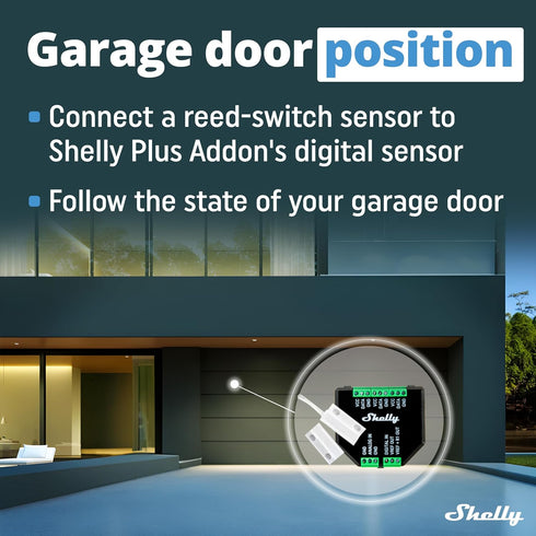 Shelly Plus Add-On | Bluetooth Add-On for Shelly Plus Devices | Measure Temperature and Humidity | Home Automation | Works with Alexa & Google Hom...