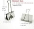 Nctinystore Binder Clips Medium Metal Clamp - 1-1/4 in (1.25 inch) (Silver, 24-Count)...