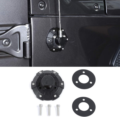 Voodonala for Jeep Radio Antenna Base Cover Antenna Housing Mount Lid Cap Base Fit for Jeep Wrangler 2007-2025+ JK JKU JL JLU Gladiator JT 4xe Ext...