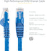 StarTech.com 10ft CAT6 Ethernet Cable - Blue CAT 6 Gigabit Ethernet Wire -650MHz 100W PoE RJ45 UTP Network/Patch Cord Snagless w/Strain Relief Flu...