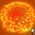 200 LED Halloween Lights Outdoor, 66ft Orange String Lights Indoor 8 Modes Clear Wire, Plug in Waterproof Orange Christmas Lights for Christmas Ha...