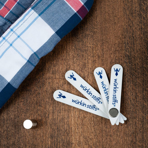 Wuerkin Stiffs Plastic Magnetic Collar Stays As Seen on Shark Tank | Stiff-N-Stays Collar Inserts...