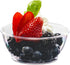 Clear Mini Plastic Bowls - (Bulk 50 Pack) 6 Oz Disposable Premium Hard Plastic Dessert Bowls for Serving, Weddings, Catering, Parties, Ice Cream, ...