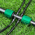 Drip Irrigation Fittings, 10 Pcs Lock Barbed Tee for 1/2 to 1/4 Inch Vinyl Tubing, Drip Line Parts 6-Way Tees Irrigation Connectors for Drip Sprin...