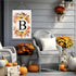Fall Monogram Letter B Garden Flag Maple Leaves Sunflower Pumpkin 12x18 Inch Double Sided for Outside Family Last Name Initial Yard Flag Seasonal ...