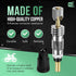 Square1 Presta Valve Core Kit -10 Universally Compatible Presta Valve Cores, 1 Presta Valve Core Removal Tool & 10 Presta Valve Core Caps - Presta...