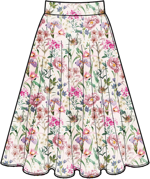 New Look Misses' Circle Skirt Sewing Pattern Packet, Design Code S9441, Sizes 8-10-12-14-16-18-20, Multicolor...
