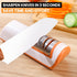 Knife Sharpener Professional 2-Stage Electric Knife Sharpener, Black, Knife Sharpener for a wide range of kitchen knives with quick sharpening and...