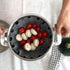 Korean Made Silicone Steamer Basket 10' Size, Silicone Steamer Insert for Pot Flexible Design (Gray)...
