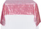 PartyDelight Sequin Tablecloth Fuchsia Pink Sparkly Table Cloth Overlay Square 50"x50"...