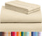 LuxClub 4 PC Full Size Sheet Set Deep Pockets 16" Wrinkle Free Cooling Sheets Machine Washable Hotel Bedding Silky Soft - Cream Full...