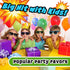 kilofly 4pc 8-Bit Pixel UV Protect Gamer Sunglasses Adult Kids Party Favors...