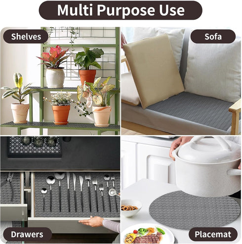 PureFit 3x5 Rug Pad Gripper for Hardwood Tile Floors Carpet, Anti Slip Rug Grips, Dual Dense Non Slip Rug Pads Mats...