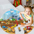 Construction Jumbo Floor Puzzle for Kids 71Pcs Construction Vehicle Large Floor Round Puzzles for Toddler Ages 3-8 Construction Truck Cars Theme D...