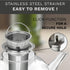 Creano glass teapot 40 oz (1200ml), tea maker with integrated stainless steel infuser and glass lid, ideal for preparing loose teas, drip-free, al...