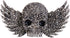 EVER FAITH Austrian Crystal Cute Skull Wing Halloween Gala Gothic Style Brooch...
