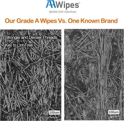 Cleanroom Wipes Lint Free Wipes 4" x 4" Cellulose/Polyester Blend (4" x 4"-600 Pcs) Nonwoven Wipers (NW06804)...