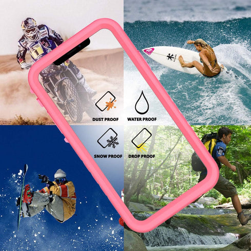 Cozycase Compatible with Waterproof iPhone 11 case, Built-in Screen Protector, Full-Body Rugged Bumper Sealed Case Cover, Shockproof Dustproof Wat...