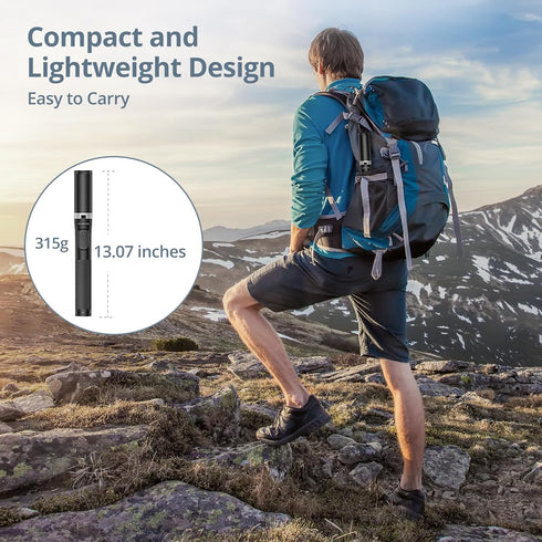 ATUMTEK 63" Phone Tripod, Extendable Selfie Stick Tripod with Bluetooth Remote, All-in-One Aluminum Phone Tripod Stand with Cold Shoe Mount for Go...