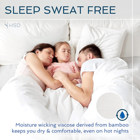 Hotel Sheets Direct King Size Pillowcases 2 Pack, 20x40 Inch, Cooling & Breathable Pillow Cases, 100% Viscose Derived from Bamboo Pillow Covers, S...