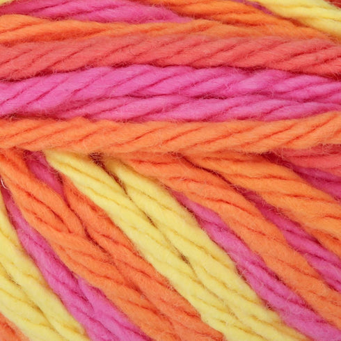 Lily Sugar 'N Cream The Original Ombre Yarn, 2oz, Gauge 4 Medium, 100% Cotton, Playtime - Machine Wash & Dry...