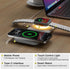 ESSAGER 2 in 1 Foldable Wireless Charger for iPhone 15/14/13/12/11 Series, Magnetic Wireless Charging Station, Travel Wireless Fast Charging Pad f...