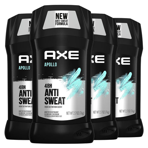 AXE Apollo Antiperspirant Deodorant Stick For Men Sage & Cedarwood 48 Hr Anti Sweat Mens Deodorant, 2.7 Ounce (Pack of 4)...