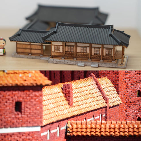 MECCANIXITY Miniature Roof Tiles PVC Model Roof Tiles Mini DIY Tiles Model Building Set for Model Building Dolls Houses Sand Table 29.5x19.5cm/1.1...