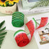AnyDesign Summer Wired Edge Ribbon Watermelon Print Craft Ribbon Red Green Fruit Fabric Ribbon for Wreath Bow Making DIY Crafts Wrapping Party Dec...