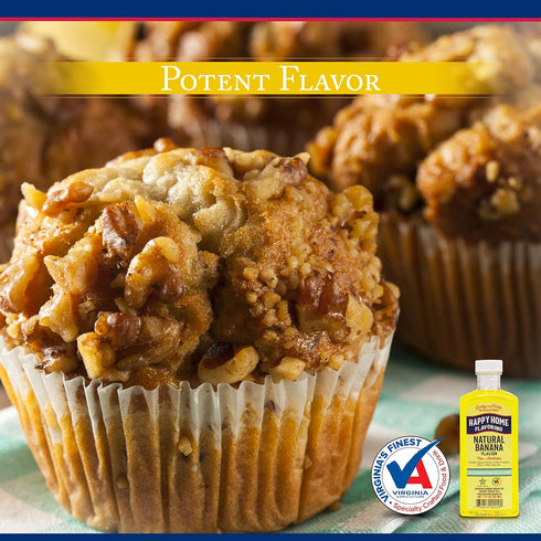 Happy Home Natural Banana Flavoring, Non-alcoholic, Certified Kosher, 7oz....