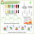 WATINC 9Pcs Mushroom Frog Embroidery Kit - DIY Keychain with Mushroom Frog Needlepoint Starter Kits for kids, Stamped Cross Stitch Craft Supplies ...