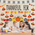 119Pcs Fall Thanksgiving Bulletin Board Decor Autumn Turkey Pumpkin Paper Cutouts with 200Pcs Glue Points Scalloped Bulletin Border Sticker for Ho...