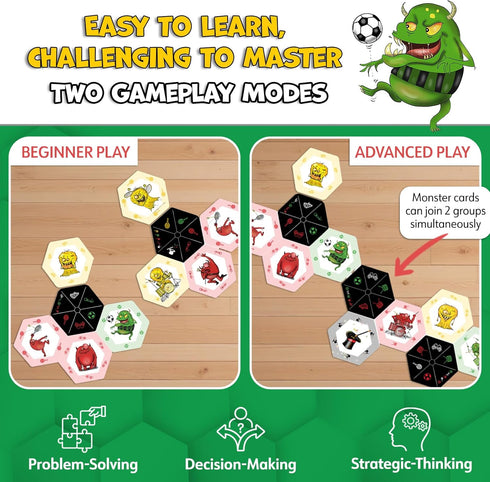 Groopic Monster's Style - A Rummy Strategy Card Game | Kids Card Games | Fun Family Game Night | Travel & Camping Games for Kids 8-12 & Adults | F...