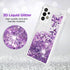 ANSHOW [2 Pack Samsung Galaxy A33 5G Case for Women Girls Liquid Glitter Cases, Cute Sparkly Clear Shiny Bling Slim Thin Protective Phone Case for...