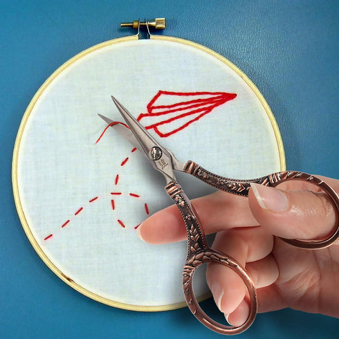 JubileeYarn Decorative Floral Embroidery Craft Scissors - Antique Silver - 1 Pair...